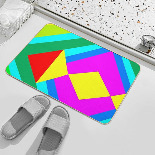 Arbitrary Abstract  Slip-Resistant Bath Mat