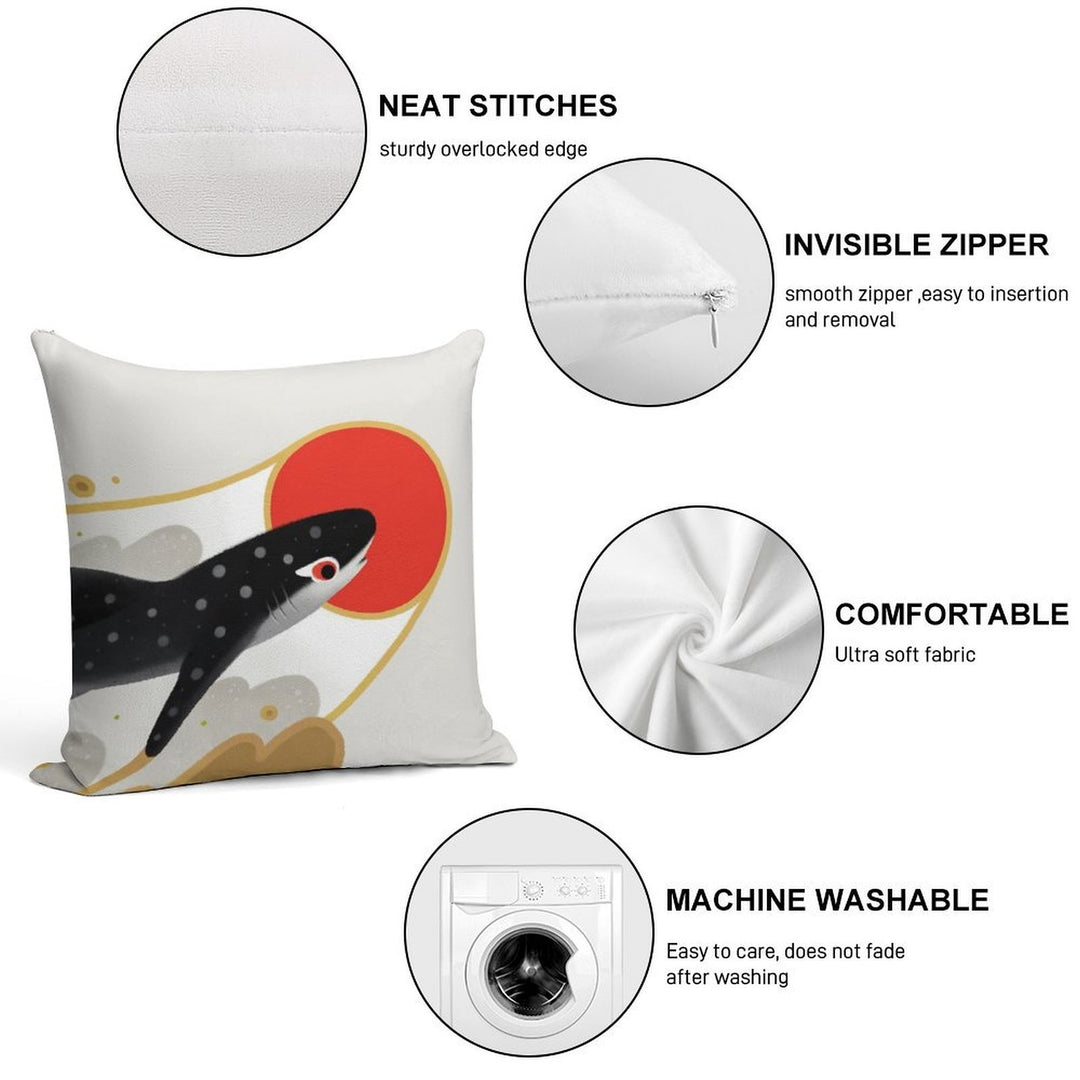 Whale Shark Soft Warmth Comfort Throw Pillow