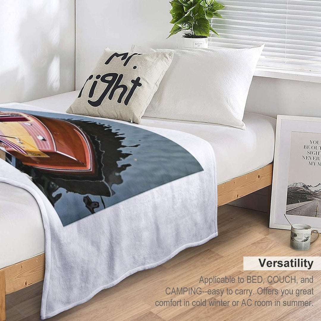 Photo of A Chris Craft Riviera Comfort Throw Blanket