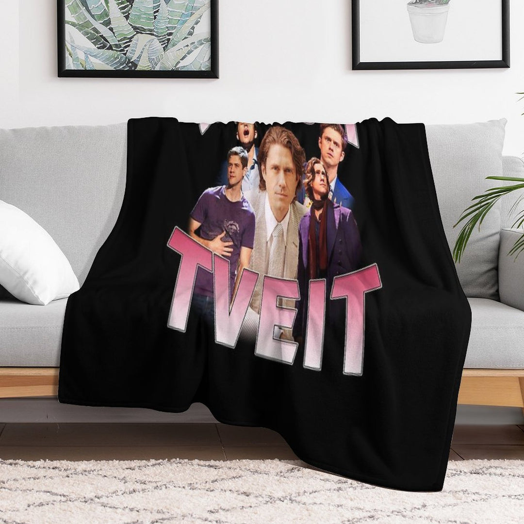 Aaron Tveit Retro Machine-washable Throw Blanket