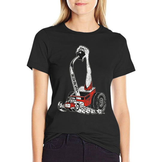 Retro Car Vintage Hurst Racer Meme Hand Engine Funny  Polyester Blend T-Shirt