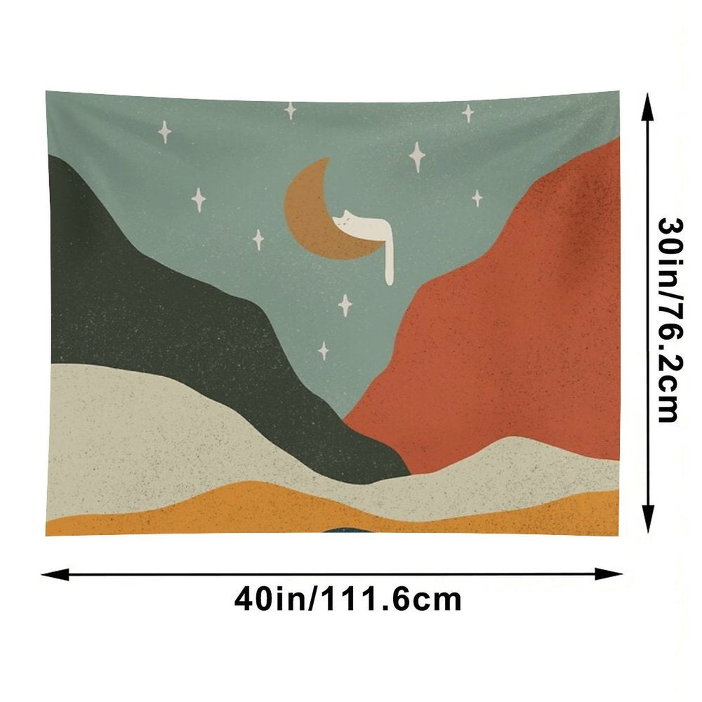 Cat Landscape 203 Tapestry