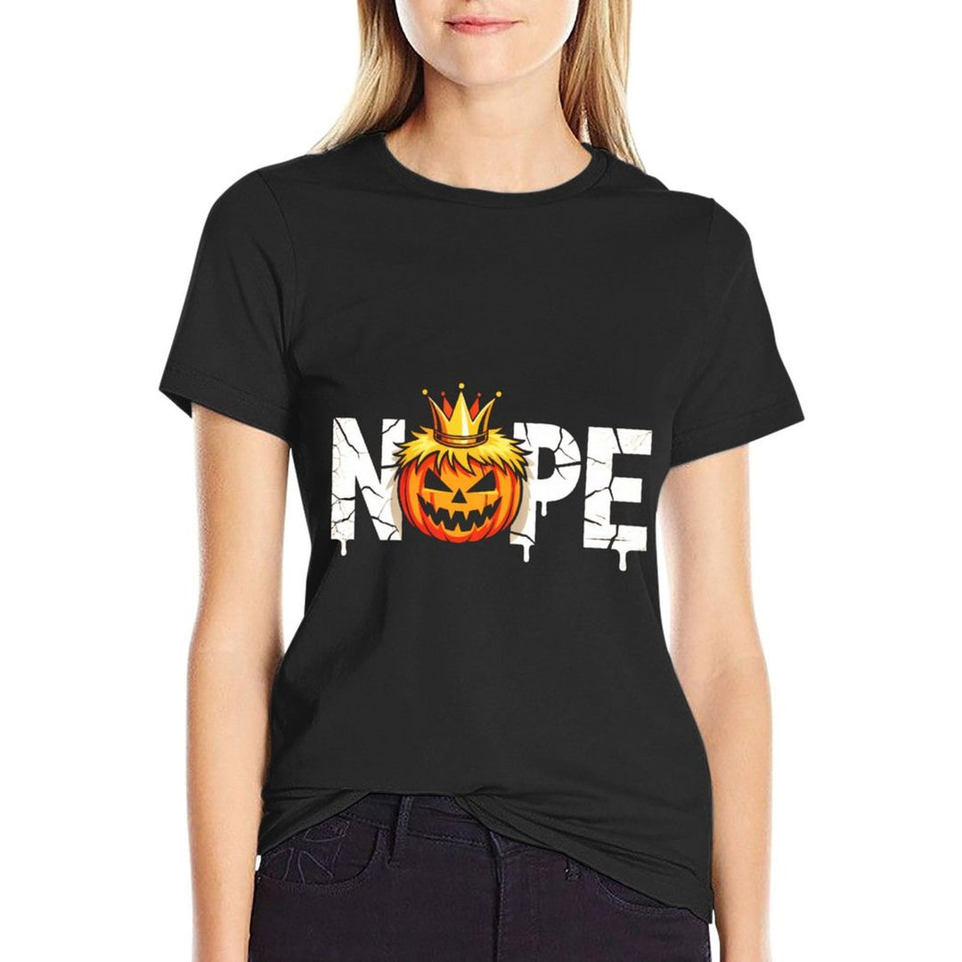Funny No Kings Halloween 2025 Distressed USA  Vintage-inspired T-Shirt