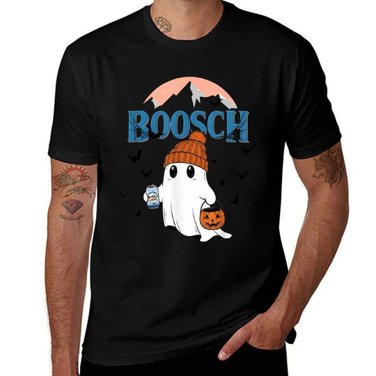 Cute Boosch Light Ghost Beer Pumkins Ghost Halloween  Relaxed-fit T-Shirt