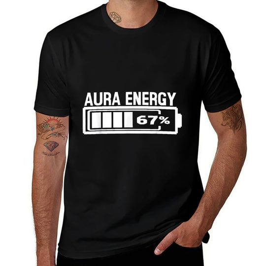 Aura Energy 67 Funny Six Seven Meme Gen Alpha Slang  Moisture-wicking T-Shirt