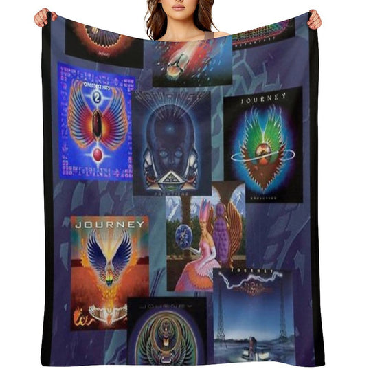 Collage Album Cover Easy Care Throw Blanket