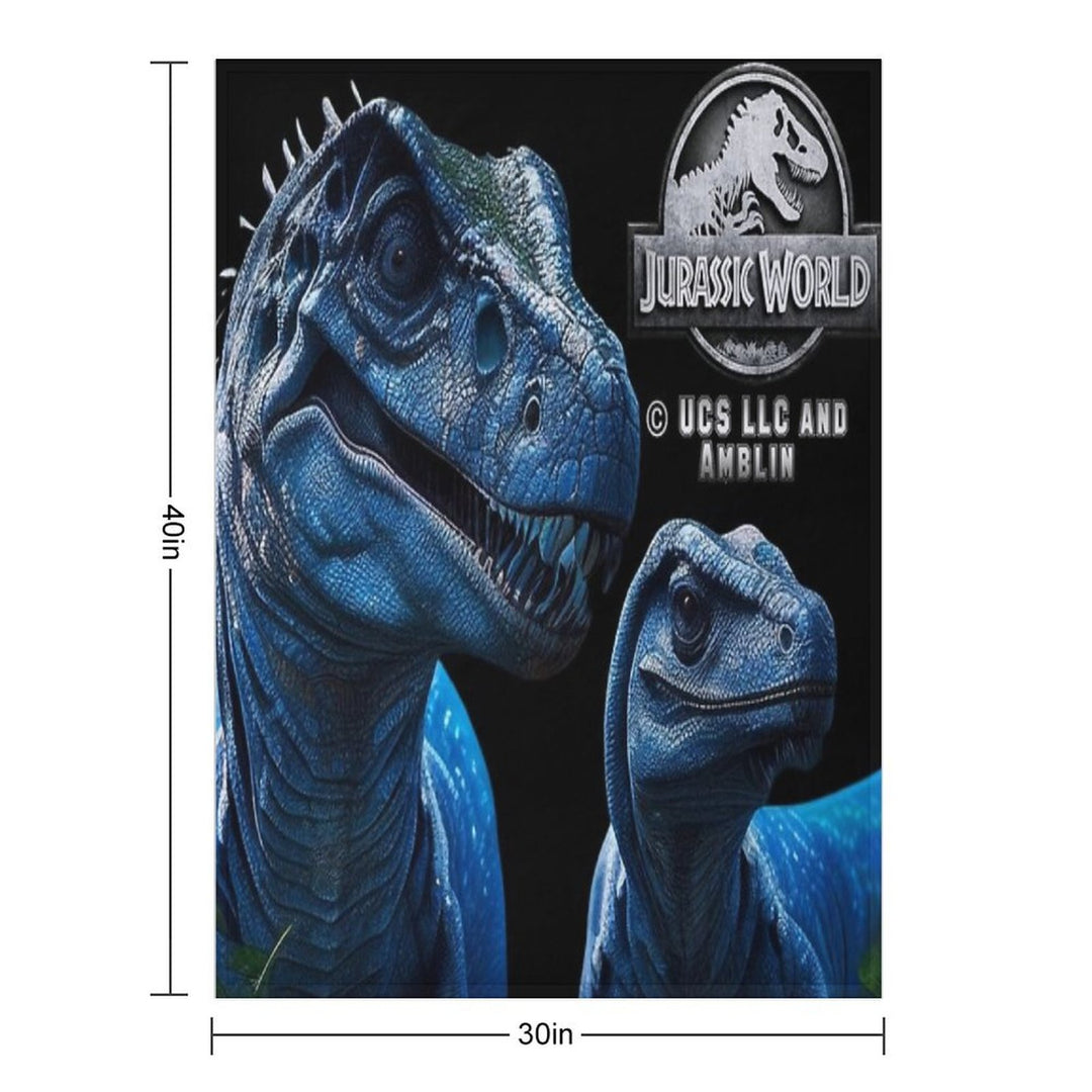 Jurassic World Blue Raptor Family Wrinkle-free Throw Blanket
