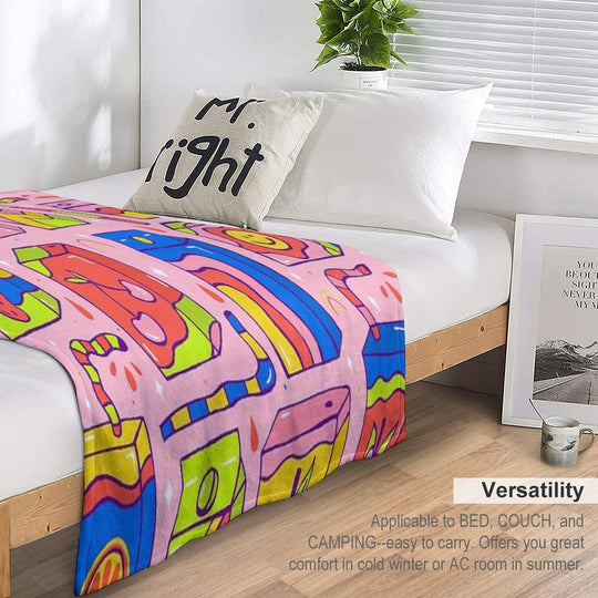 Juice Box Print All-season Throw Blanket