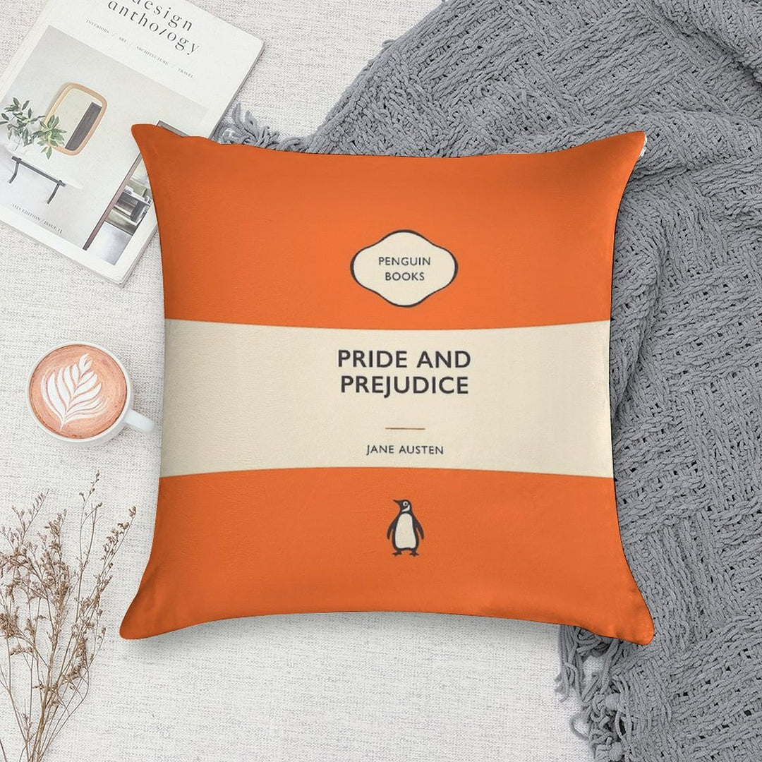 Pride And Prejudice Jane Austen Penguin Book Cover Soft Luxury Feel Throw Pillow