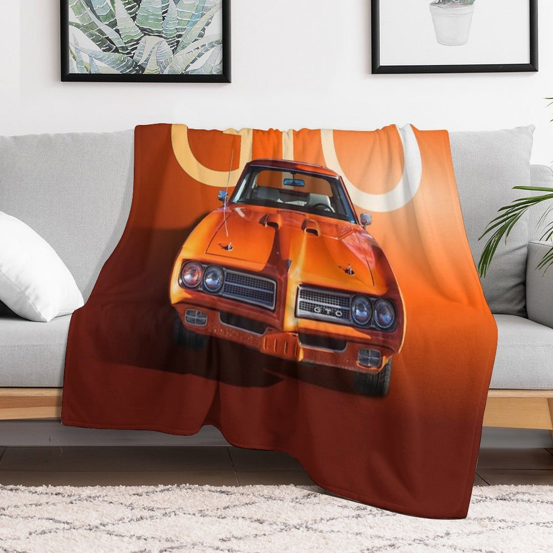 1969 Orange GTO Comfort Throw Blanket