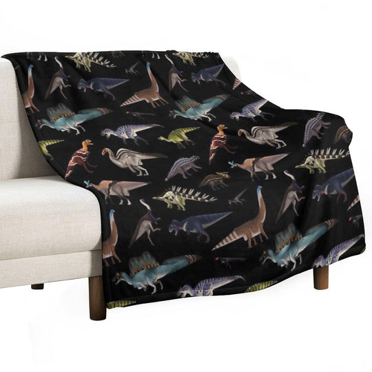 Dinosaurs Shrink-resistant Throw Blanket
