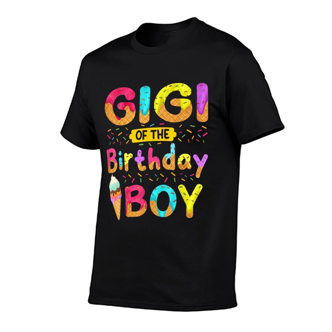 Gigi Of The Birthday Boy Ice Cream Cone Party Themed  Quick-drying T-Shirt
