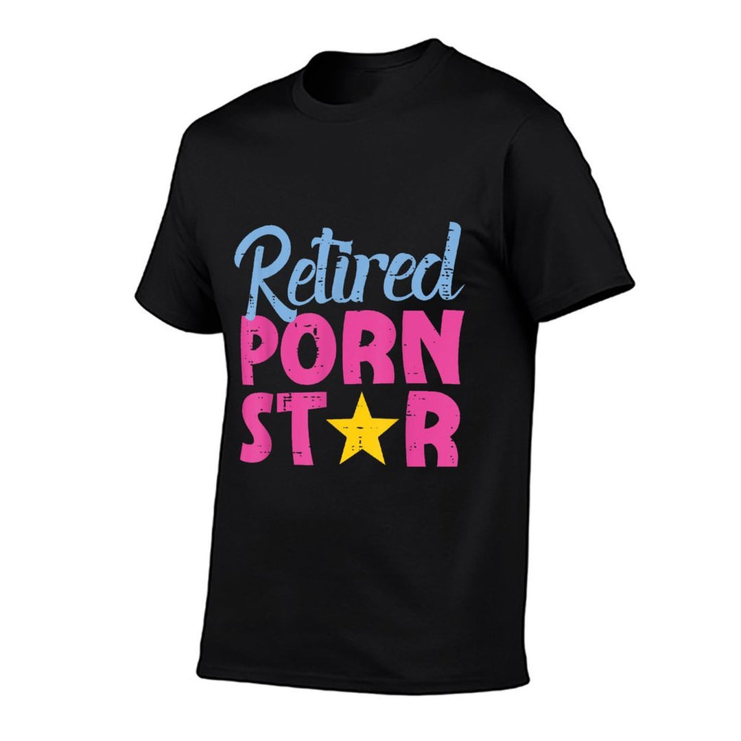 Inappropriate Retired Star Funny Adult Humor Joke Men Women  Quick-drying T-Shirt