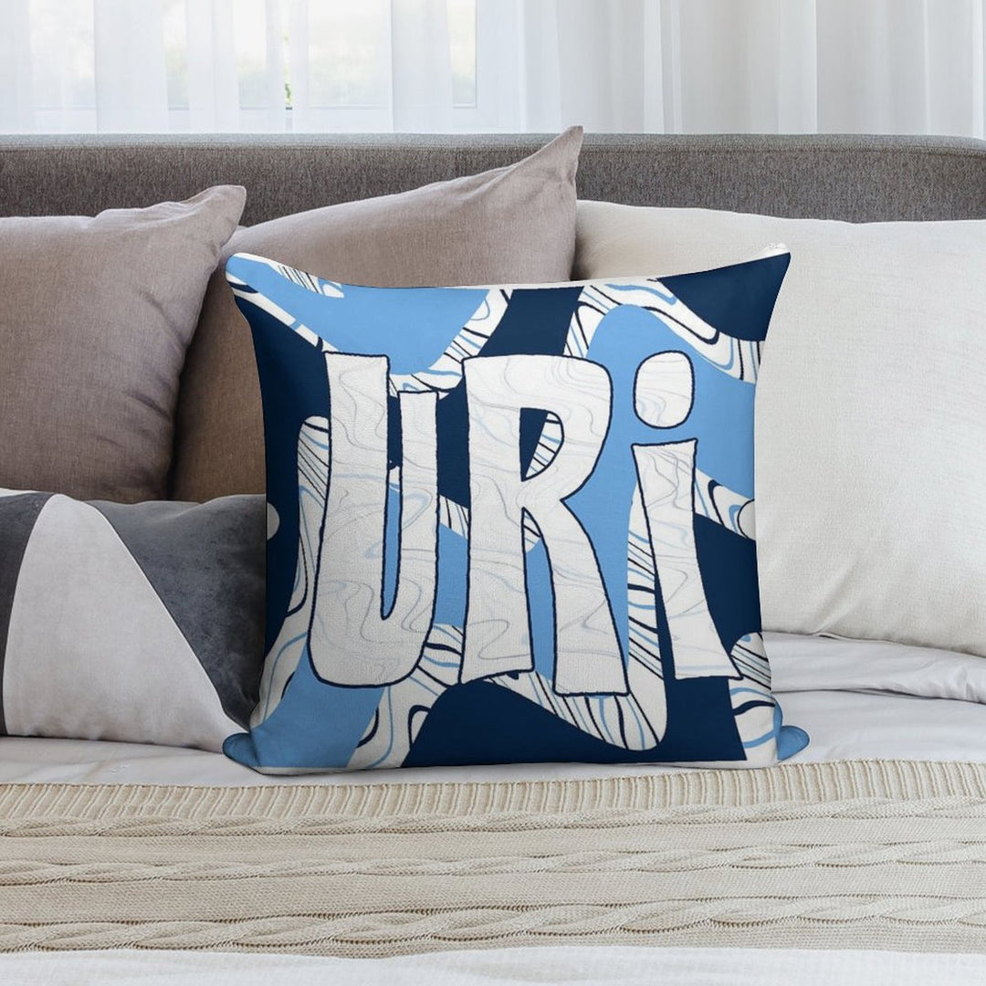 URI Funky Fresh Waves Soft Fade-Resistant Throw Pillow