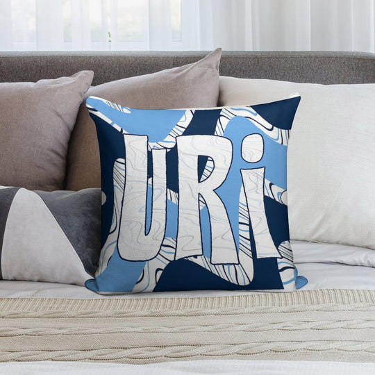 URI Funky Fresh Waves Soft Fade-Resistant Throw Pillow