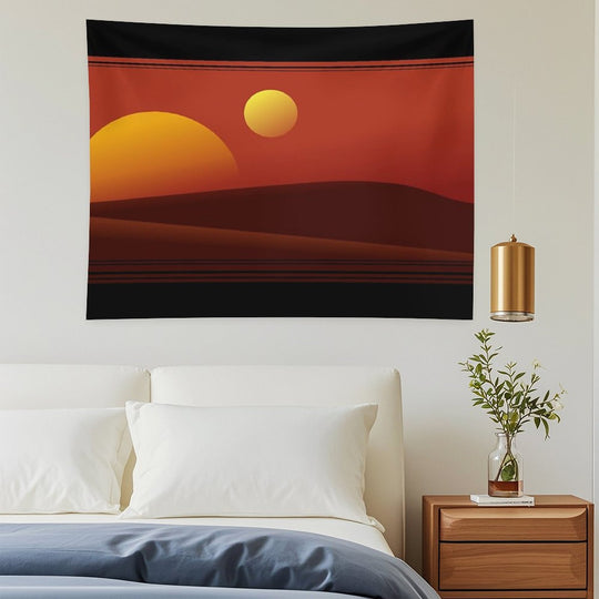 TATOOINE SUNSET Tapestry