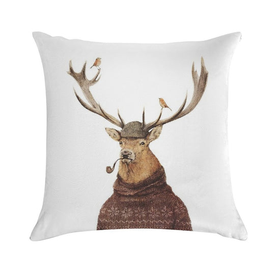Wild Thinking Soft Short Plush Fabric Throw Pillow