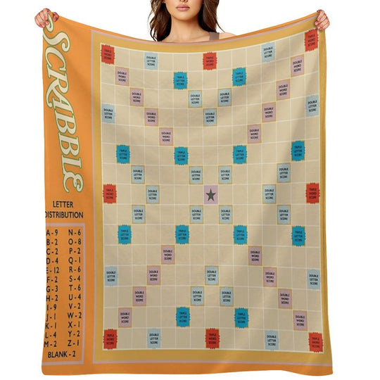 Scrabble Lightweight Throw Blanket