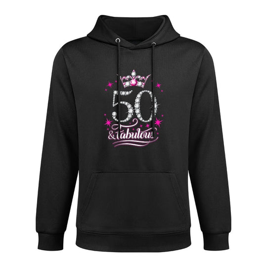 50th Birthday. 50 And Fabulous Women&#39;s, Ladies Relaxed Fit Hoodie