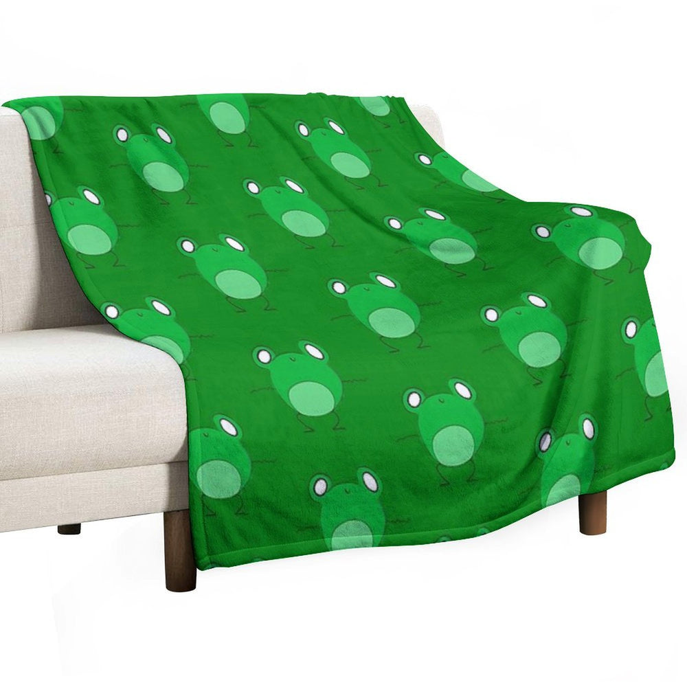 Frog Dancing Shrink-resistant Throw Blanket