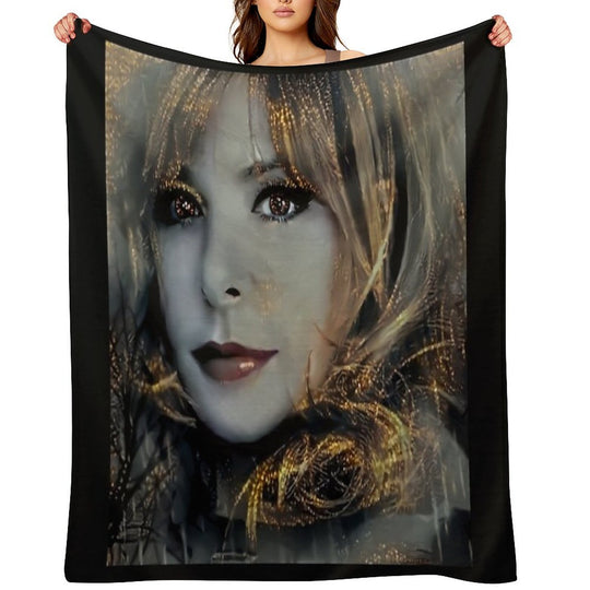 Mylène Farmer Velvety-soft Throw Blanket
