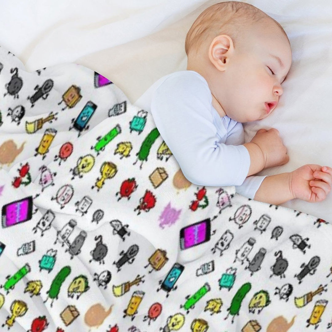 Inanimate Insanity All Characters Travel-friendly Throw Blanket