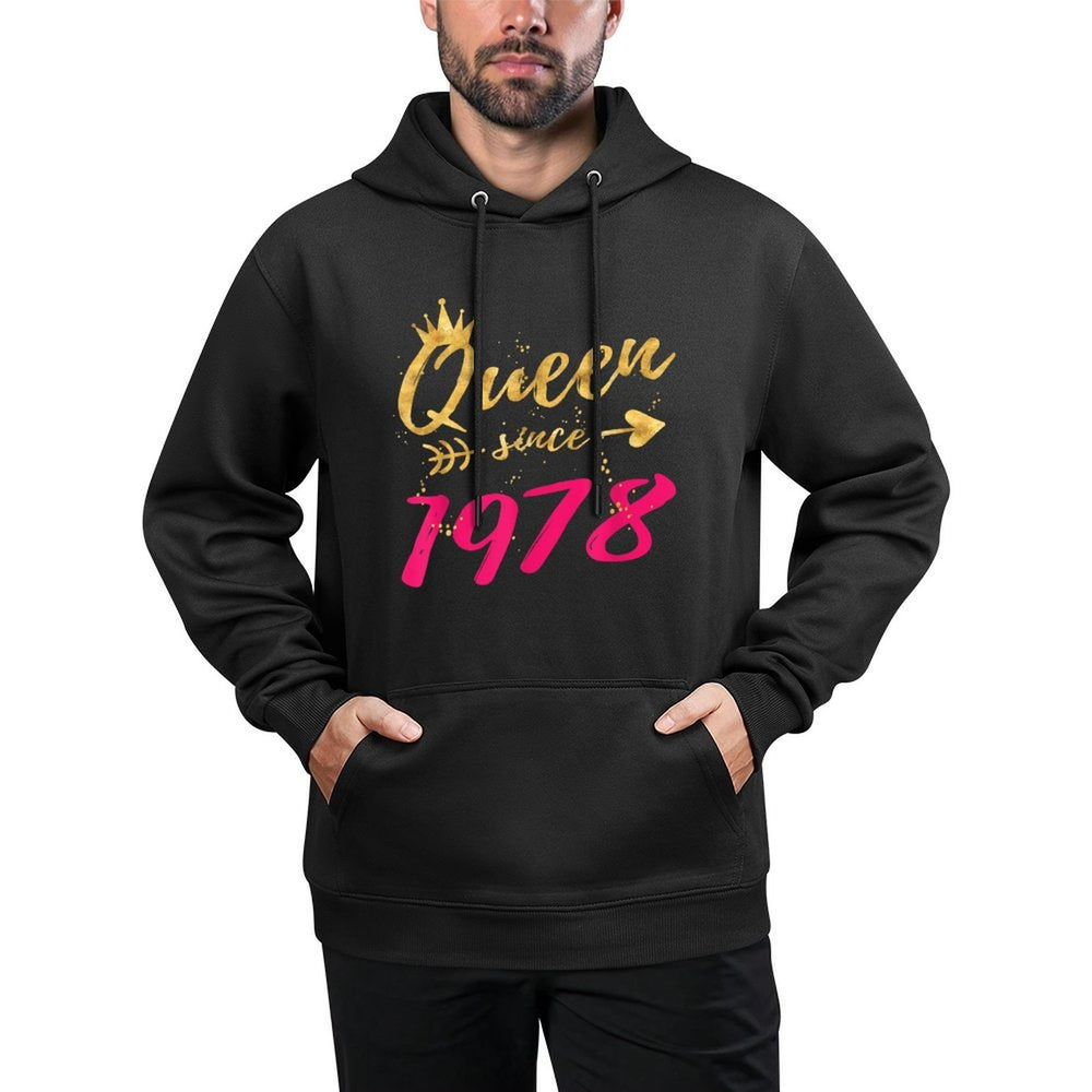 40th Birthday Giftss for Women, Queen Since 1978 Machine Washable Hoodie