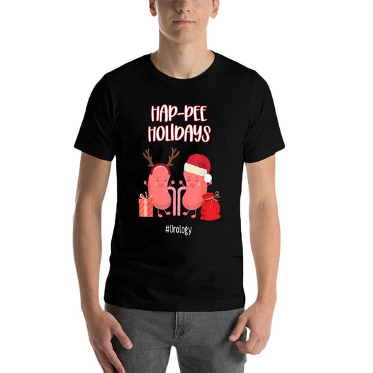 Hap-pee Urology Nurse Nephrology Urologist Nursing Christmas  Graphic-printed T-Shirt