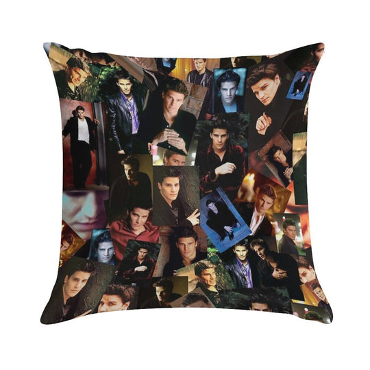 Angel Collage Soft Bedroom Essential Throw Pillow