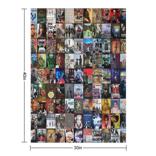 Rap Music Albums Comfort Throw Blanket