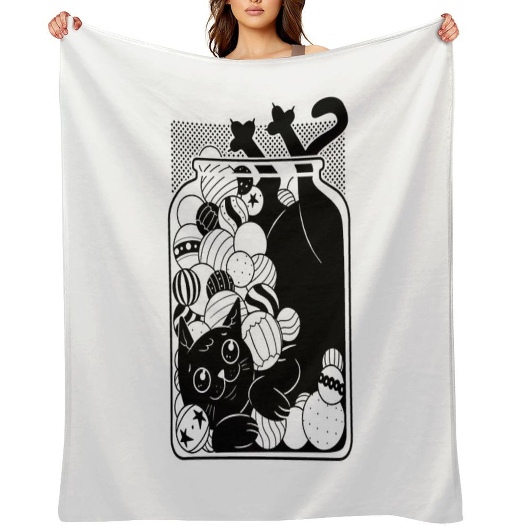Jingle Cat Versatility Throw Blanket