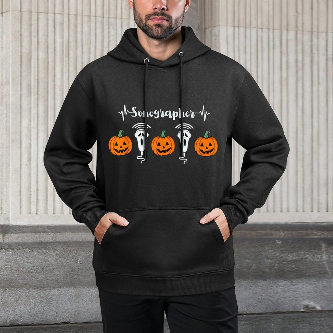 Halloween Sonographer Pumpkins Ultrasound Technologist Moisture-Wicking Hoodie