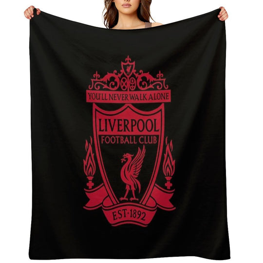 Classic Red Liverpool Emblem Durable Throw Blanket