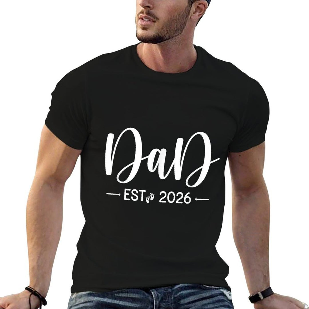 Dad Est 2026 New Dads And Moms Matching Father To Be 2026  Soft T-Shirt