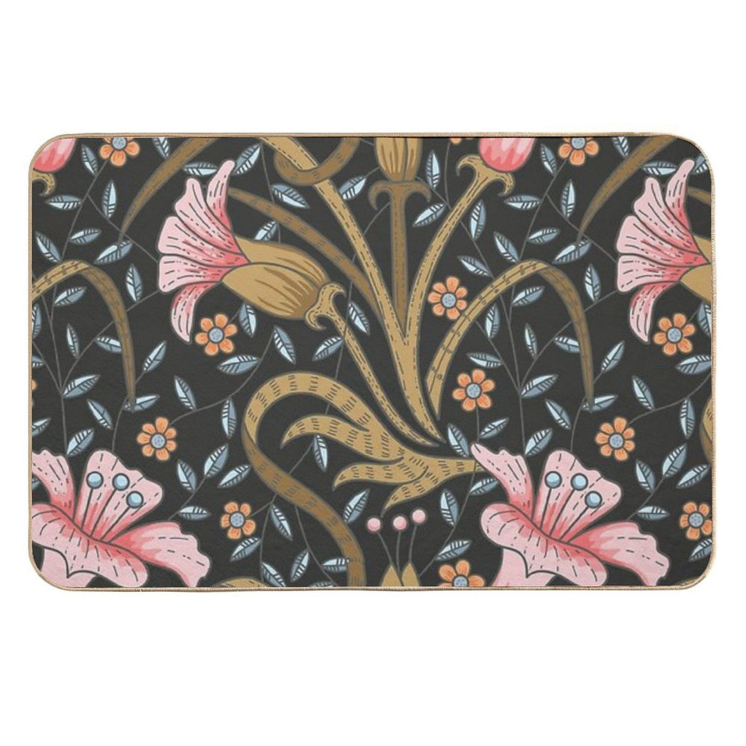 Vintage Garden Bush  Multi-Purpose Bath Mat