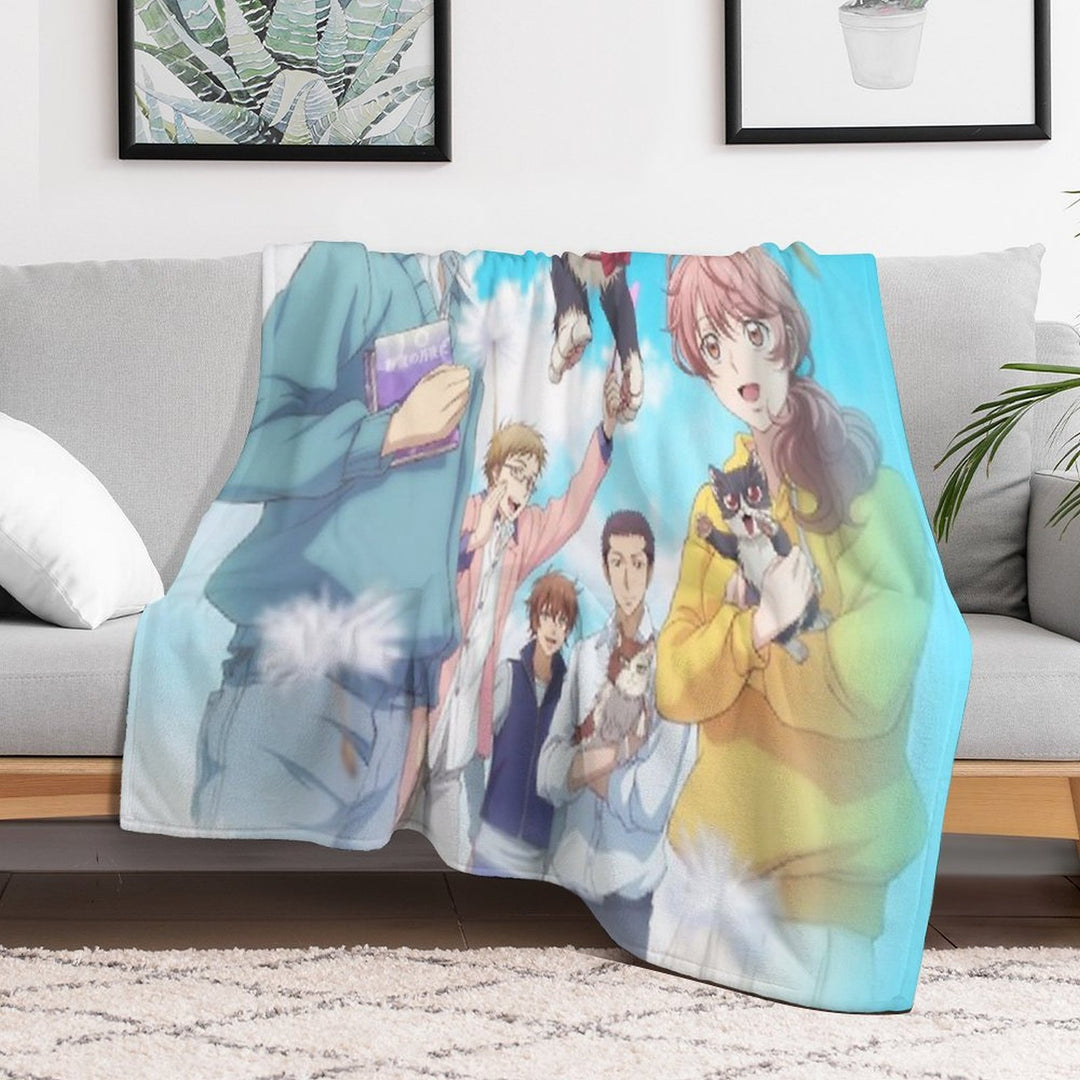 My Roommate Is A Cat Velvety-soft Throw Blanket