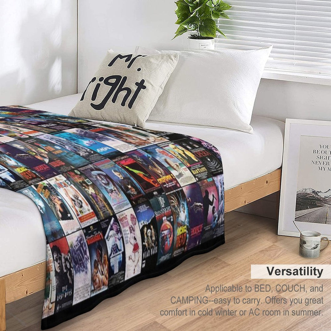 RETRO HORROR VHS ARTWORK - 1987 Machine-washable Throw Blanket