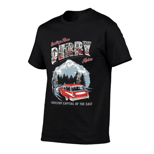 IT Welcome to Derry Greetings Tourist Horror TV Show  Heathered Texture T-Shirt