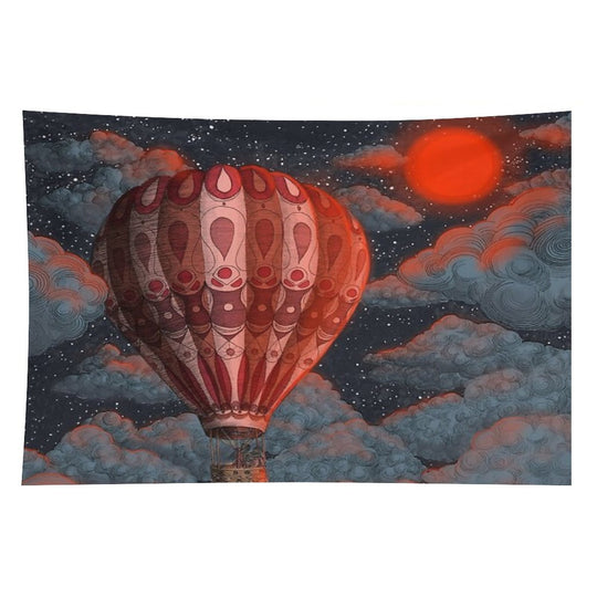 Adventure Awaits - Hot Air Balloon Tapestry
