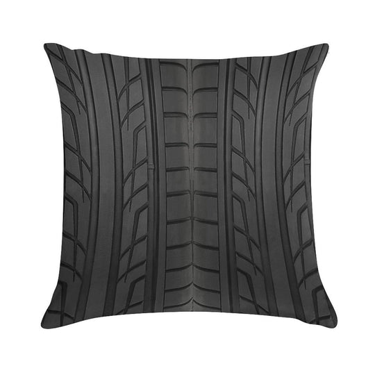 Race Car Tyre Section Soft Shrink-Resistant Throw Pillow