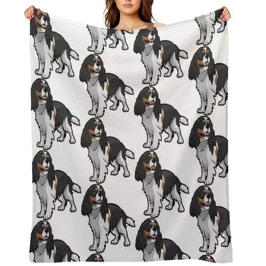 Cavalier King Charles Spaniel Multi-functional Throw Blanket