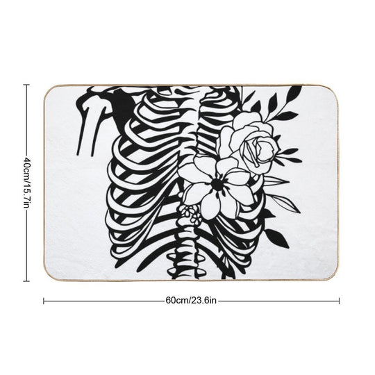 Skeleton Torso Durable Bath Mat