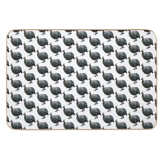 Helmeted Guinea Fowl  Odorless Bath Mat