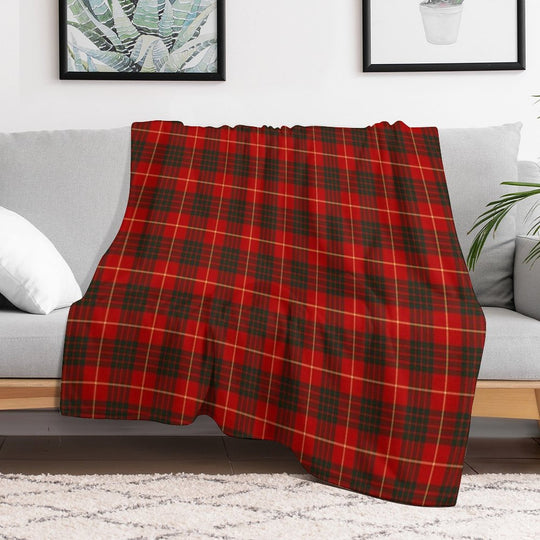 Clan Cameron Tartan All-season Throw Blanket