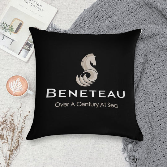 Beneteau Sailboat Sailing Yacht POCKET SIDE Soft Home Decor Throw Pillow