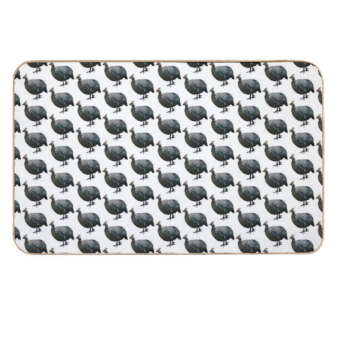 Helmeted Guinea Fowl  Odorless Bath Mat