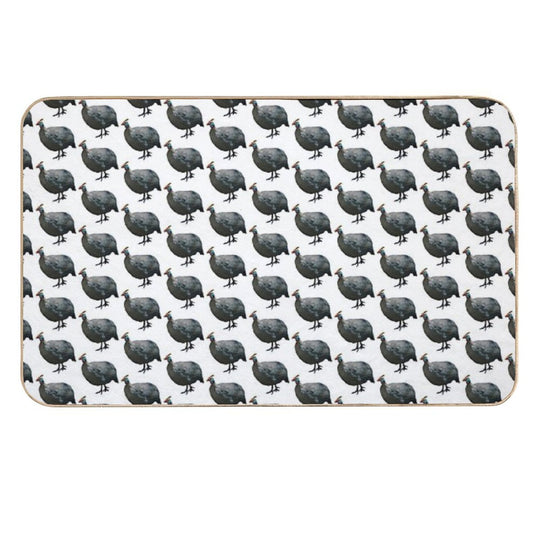 Helmeted Guinea Fowl  Odorless Bath Mat