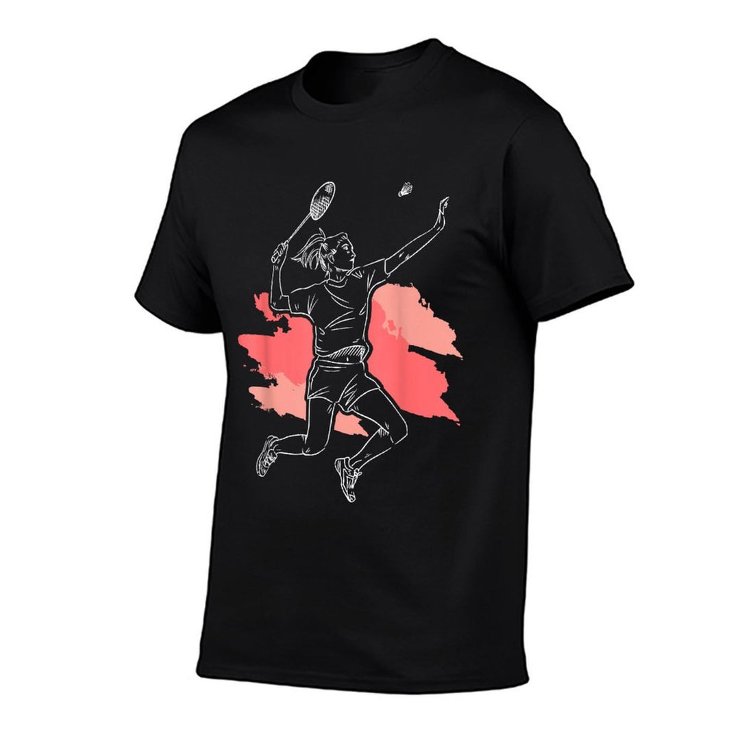 Badminton Girl - Smash Shuttlecock Athlete Sports Comfortable T-Shirt