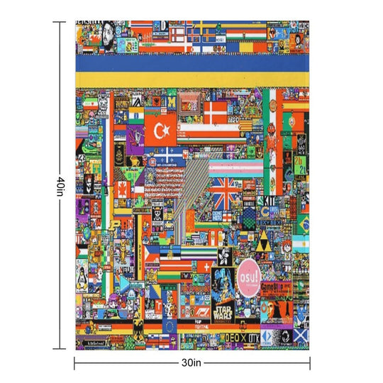 R Place All-season Throw Blanket