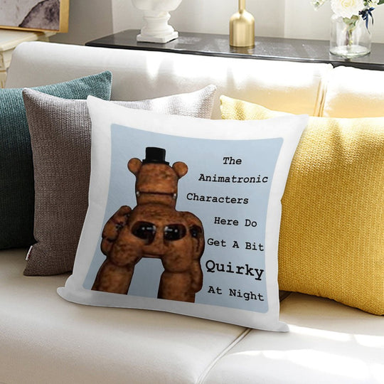 Quirky Animatronics Soft Durable Construction Throw Pillow